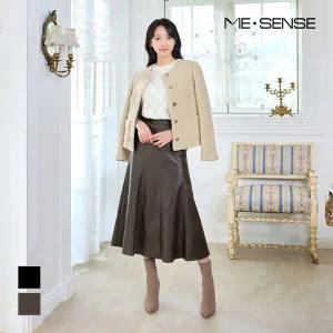 [미센스] 인조가죽 롱스커트_MB39SKMD01Z