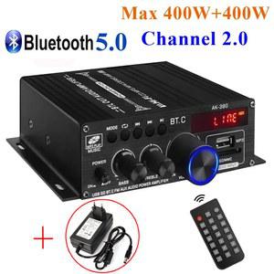 DS 3Y AUTO 전원 스피커 수신기 5A 미니 오디오 40WX2 CH 200WX2 전력 RMS PARTNER MAX BLUETOOTH 12V AK380
