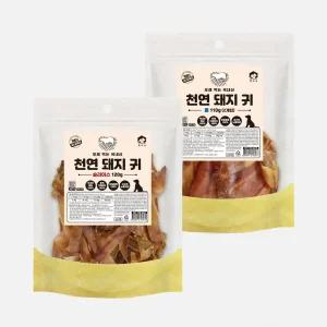 펫더맨 국내산 천연 돼지귀 강아지수제간식 오래먹는 다이어트 간식