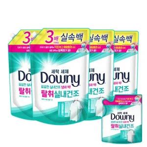 다우니 세탁 세제 실내건조 1.4L 4개 + 다우니 액체형 실내건조 1개 DC