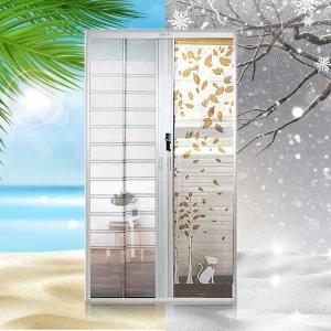 방풍 방충망 겸용 현관문 뽁뽁이 보온비닐 미세모기장 (WFJFA1L)