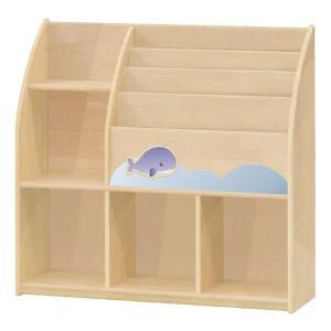 고무나무책꽂이/책장겸용/고래/구름