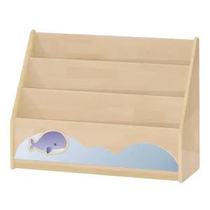 자작나무책꽂이/3단/유아용/고래/구름
