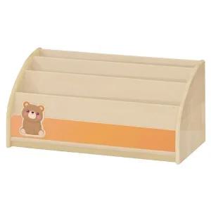 자작나무책꽂이/영아용/H35cm/곰돌이/일자