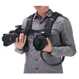 듀얼 숄더 퀵 스트랩 어깨 벨트 마운트 바디 카메라 DSLR 촬영 유튜브 동영상 액션캠