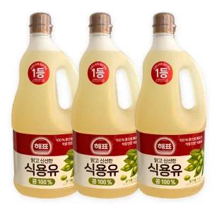 사조 해표 식용유 콩기름 1.5L x 3개 / 최신상품