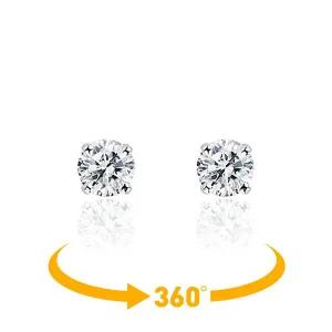 [다이아마트]GIA 우신 F칼라 5부 다이아귀걸이 리브 S41FDSD