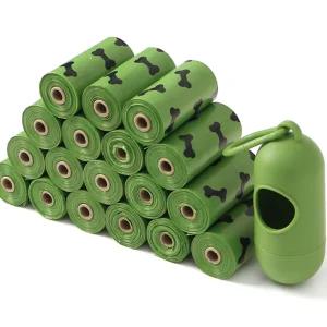 쉽게 찢어지지 않는 캡슐케이스 향기 배변봉투18롤 SET GREEN