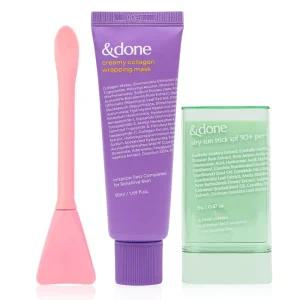 크리미 콜라겐 랩핑 마스크 50ml+선스틱+실리콘 브러쉬 증정/ 탄력 톤업 / 스