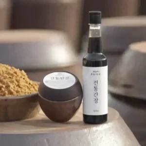 전남 강진 향심씨 2년숙성 재래장 세트 된장 2.8kg(700g x 4개) + 간장 1000ml(500ml x 2개)