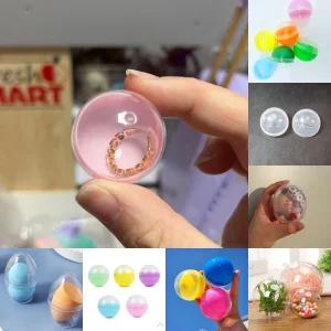 뽑기 캡슐 통 32mm 20개/가챠/둥근/볼캡/구슬/볼캡알/구체/구형/껍질/미니볼/뽑기알/뽑기용/캡슐공/뽑기캡