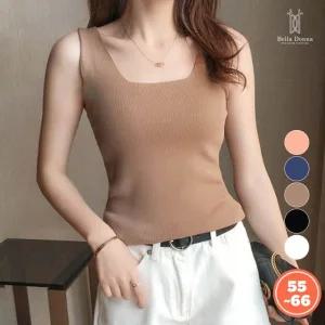 벨라도나 여름 여성스퀘어넥 슬리브리스  나시티셔츠 민소매티 쿨티셔츠