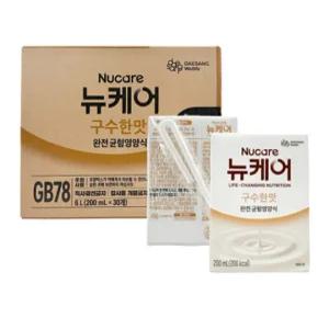뉴케어 구수한맛 200ml 30팩 스마일팩 빨대 균형영양식 건강식 선물용 영양식 다이어트식