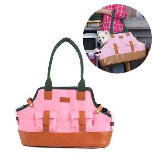 [콩심팥심]핑크 강아지 캐리어 이동가방 월튼 펫백