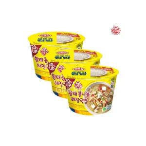 오뚜기 황태콩나물해장국밥 301.5g x3 컵밥 간편 간단 편한 편리 조리 즉석 식품