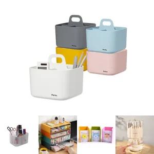 포르타비타 정사각 손잡이 수납 펜꽂이 데스크정리/책상/데스크/정리/보관함/케이스/수납함/연필/꽂이/정리