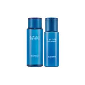 라네즈 옴므 액티브 워터 2종 스킨180ml+로션125ml 남성 에멀전 모이스처라이저 기초케어