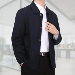 숏코트 남성 가을 반코트 경량자켓 자켓 블 정장 (3RVG4)