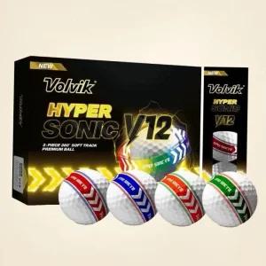 볼빅 골프공 하이퍼 소닉 V12 소프트 트랙 360도 고반발 3피스