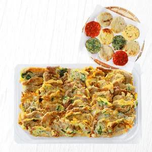 [수제전 1.5kg] 소고기육전 700g×1팩 + 모듬감자전 800g×1팩