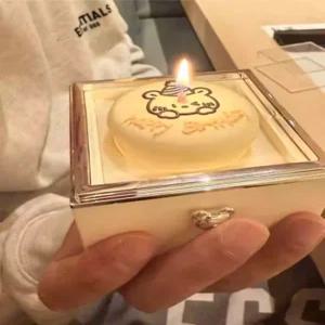 곰돌이 뒤집기 반지함 주얼리함 생일선물 프로포즈 여자친구 커플 불붙히면 반지나오는 반전케이스