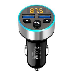 FM 송신기 변조기 자동차 무선 블루투스 5.0 USB Aux 라디오 Mp3 플레이어 음악 핸즈프리 차량용 키트