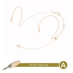 색소폰 무선 핀 마이크 조정 가능한 베이지색 이중 귀고리 헤드셋 헤드 웨어 3 4 XLR Shure 커버 포함