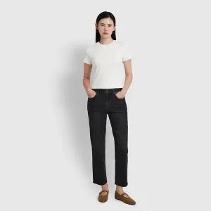 [JAJU](강남점)25F/W 여 스트레이트 크롭 데님 팬츠 J125401007