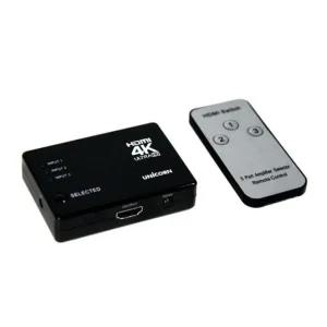 4K HDMI 모니터 영상 선택기 3대1 셀렉터 고화질 스위치 (WFJUSOC)