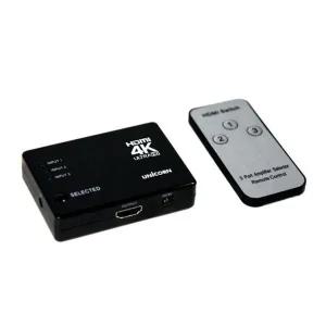 4K HDMI 모니터 영상 선택기 3대1 셀렉터 고화질 스위치 (WFJUSOC)