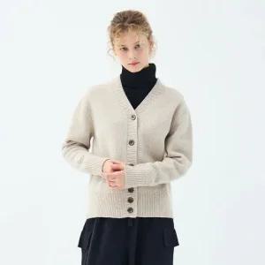 알파카 블렌드 칸나 가디건 (UFKKCA453N-BEIGE)