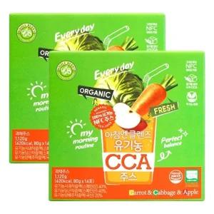 홀베리 아침엔 클렌즈 유기농 CCA 주스 80gX14포X2개/명절/추석선물세트/설날선물세트