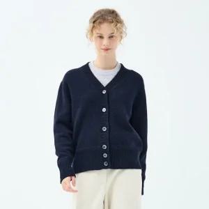 알파카 블렌드 칸나 가디건 (UFKKCA453N-NAVY)