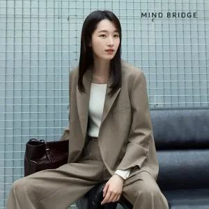 (택가 179,000원)마인드브릿지 여성 [COUTURE]백슬릿오버핏싱글자켓 MYJK6270