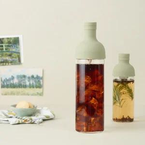 하리오 필터 인 보틀 750ml 스모키 그린