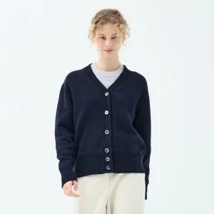 알파카 블렌드 칸나 가디건 (UFKKCA453N-NAVY)