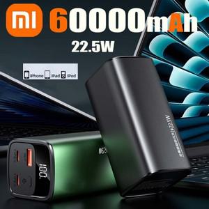 샤오미 60000mAh 파워뱅크 22.5W PD 충전기 고속 대용량 배터리 파워 스테이션 아이폰용