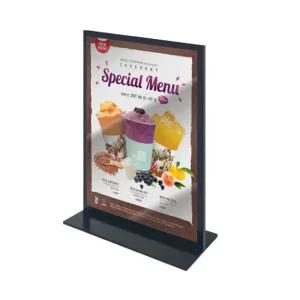 POP 꽂이 T자 A4POP 포스터스탠드 안내판거치대 전시 광고판 T자형 T자POP꽃이 철제POP