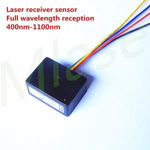 5-12V 입력 레이저 수신기 센서, 전체 파장 400nm-1100nm, 방 탈출 사진 검출기, 카운팅