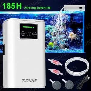휴대용기포기 낚시 기포 발생기 수족관 물고기 탱크 산소 펌프 충전 이중 공기 Usb 리튬 배터리 가정용 휴