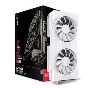 XFX Swift AMD 라데온 RX 9060 XT OC 화이트 게이밍 에디션, 8GB GDDR6 HDMI 2xDP, RDNA 4 9060XT RX-96TSW8GWQ