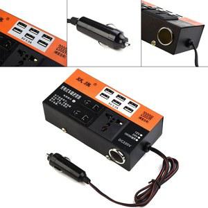 차량용 전원 인버터, 2000W 피크 DC 12V/24V to 110V/220V 컨버터, 트립 6 USB 자동차 액세서리