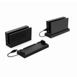 스위치독 미니독 NS 스위치 OLED 독 홀더 4 USB 포트 허브 외부 분배기 어댑터 호환 Nintendo 게임 스탠드