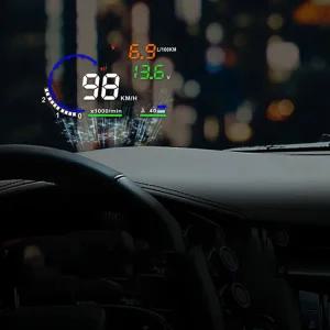 HUD 자동차 속도 계 오일 소비 수온 업 디스플 전압 OBD 앞 유리 프로젝터