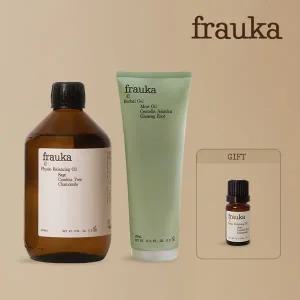 프라우카 바디케어 세트 (오일 500ml 1개+펌프1개+허브겔 1개+오일 10ml 1개)