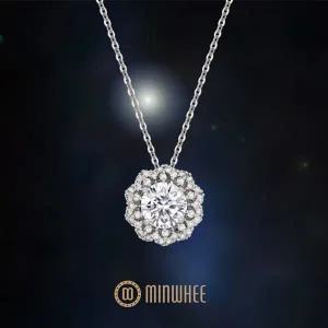 민휘(MINWHEE) IGI 1캐럿 18K 랩다이아몬드 브릴리언트 목걸이