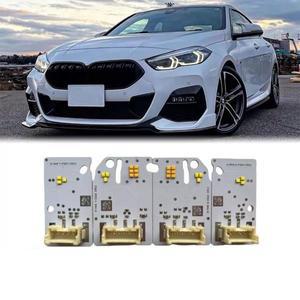 화이트 엔젤 아이 DRL 2019 - 2023 BMW 12 시리즈 F40 118i F44 228IX M235IX LED 헤드라이트 주간 조명 63