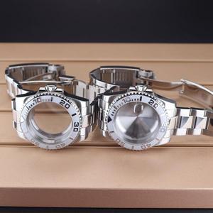 40mm 시계 키트 316 스테인레스 스틸 팔찌 세이코 Nh34 ETA 2824 Miyota 8215 무브먼트 28.5mm 다이얼 YACH