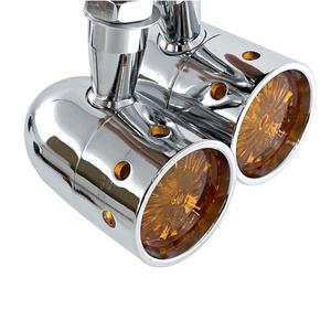 할리 스즈키 가와사키 야마하 BMW 호환 스쿠터에 대 한 2PCS 10MM 앰버 범용 바이크 오토바이 레트로 복고