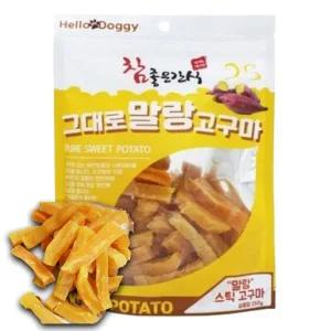 [골드스마일]강아지 영양 간식 반건조 고구마 스틱 250g 애완동물 건강